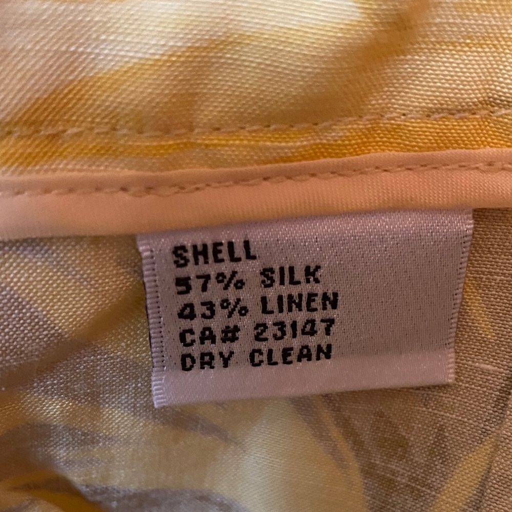 Talbots Floral Print Pants in Yellow and Orange - Picture 3 of 7